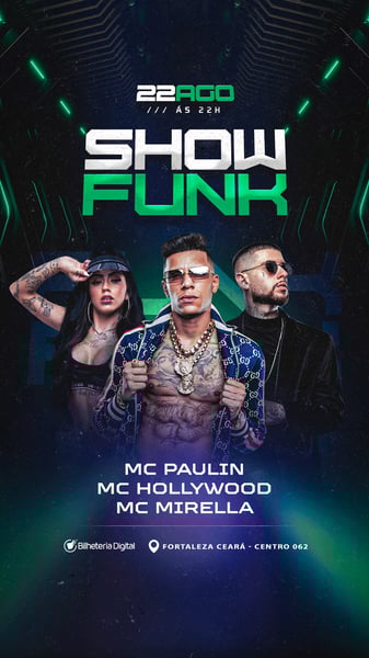 FLYER EVENTO - SHOW FUNK - STORY