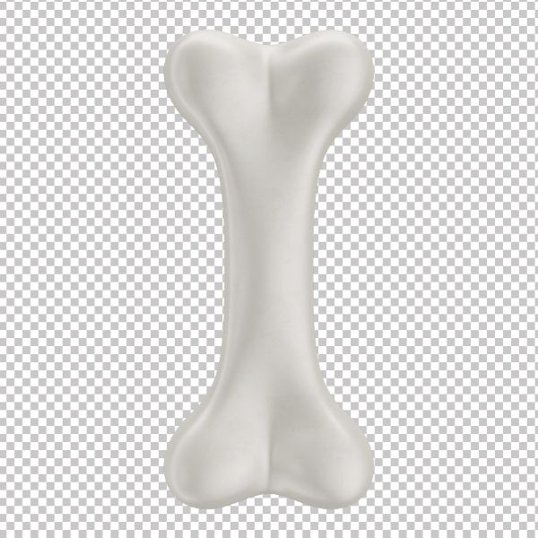 ASSET 3D - OSSO EM 3D COM FUNDO TRANSPARENTE