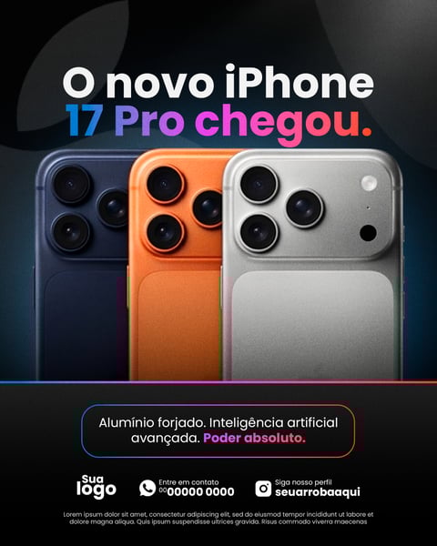 O NOVO IPHONE 17 PRO CHEGOU LOJA DE IPHONE