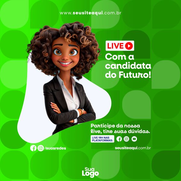 FEED QUADRADO - CAMPANHA POLITICA - SOCIAL MEDIA | PSD EDITÁVEL