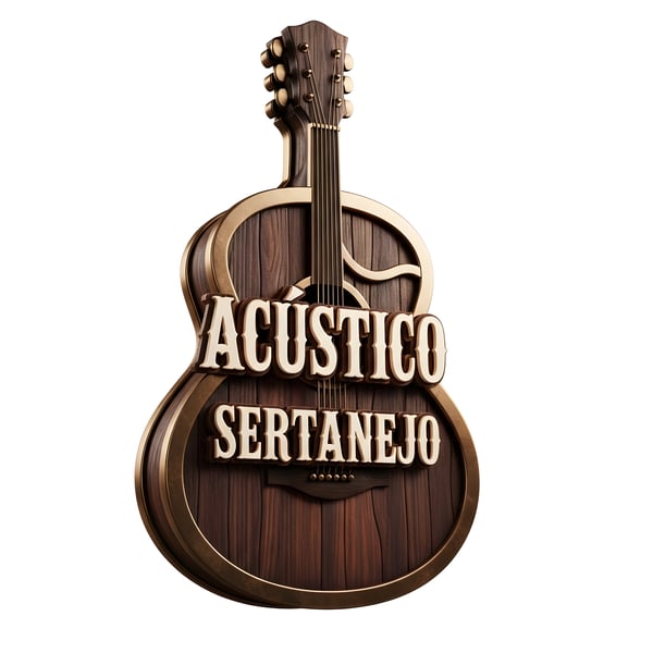 SELO 3D SERTANEJO VIOLÃO DE MADEIRA ACÚSTICO SERTANEJO 06