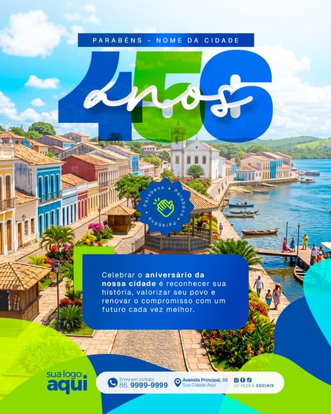 Social Media Aniversário de Cidade Emancipação Política