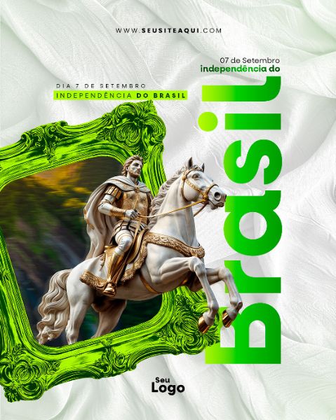 FEED VERTICAL - DIA DA INDEPENDÊNCIA DO BRASIL | SOCIAL MEDIA | PSD EDITÁVEL