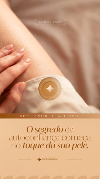 CLÍNICA DE ESTÉTICA DEPILAÇÃO BELEZA AUTOCUIDADO SOCIAL MEDIA PSD EDITÁVEL 5 STORY