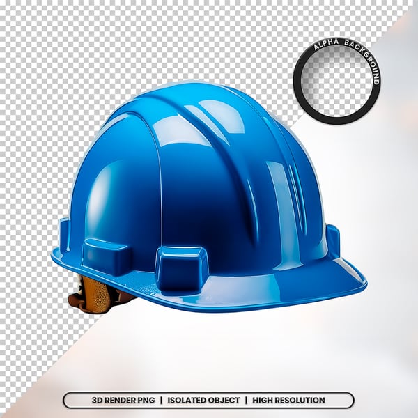 3D RENDER CAPACETE DE SEGURANÇA ELEMENTO ÍCONE PSD PNG