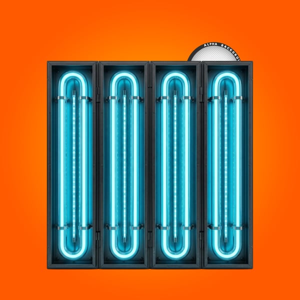 LUZ NEON ELEMENTO 3D PARA COMPOSIÇÃO