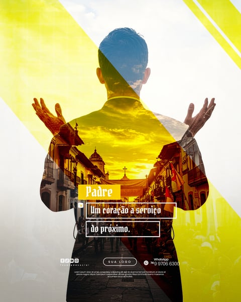 DIA DO PADRE 04 DE AGOSTO FLYER SOCIAL MEDIA PSD EDITÁVEL 9