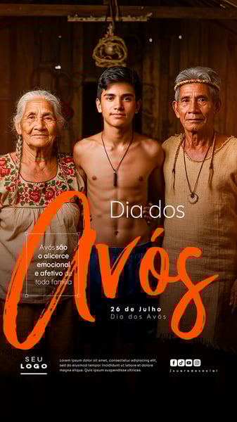DIA DOS AVÓS 26 DE JULHO STORY SOCIAL MEDIA PSD EDITÁVEL 1
