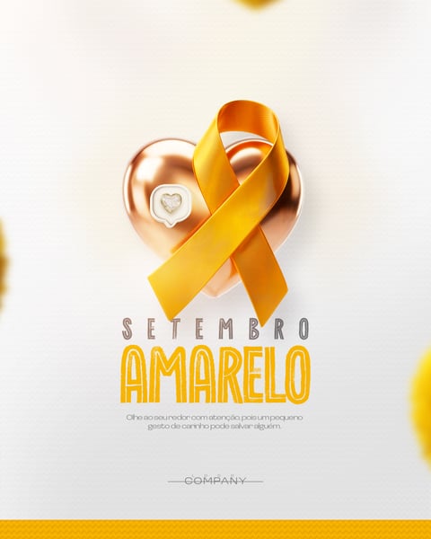 SETEMBRO AMARELO OLHE AO SEU REDOR COM ATENÇÃO POIS UM PEQUENO GESTO DE SALVAR SOCIAL MEDIA PSD