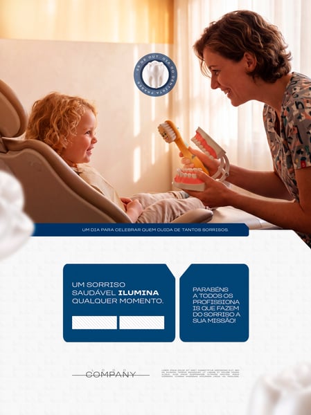 DIA DO DENTISTA ODONTOPEDIATRIA SOCIAL MEDIA FLYER PSD EDITÁVEL