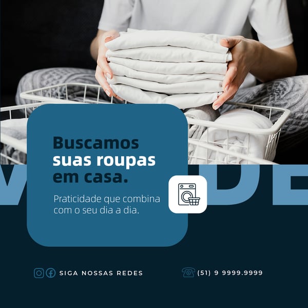 UXU LAVANDERIA BUSCAMOS SUA ROUPAS FEED PSD EDITÁVEL