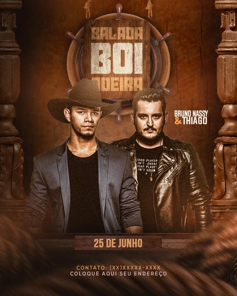 FLYER EVENTO BALADA BOIADEIRA FEED