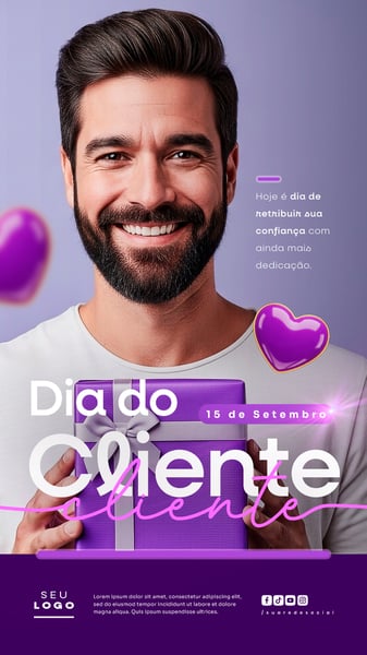 DIA DO CLIENTE 15 DE SETEMBRO SOCIAL MEDIA PSD EDITÁVEL STORY 6