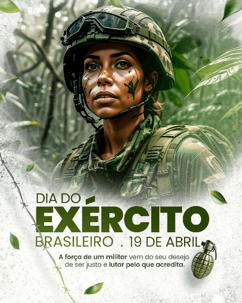 19 DE  ABRIL DIA DO EXÉRCITO BRASILEIRO - SOCIAL MEDIA