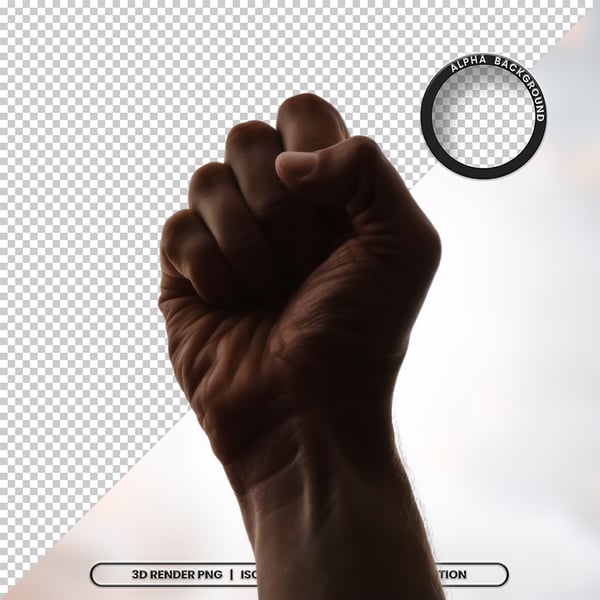 PUNHO MÃO APERTO DE MÃO ELEMENTO PSD PNG 5