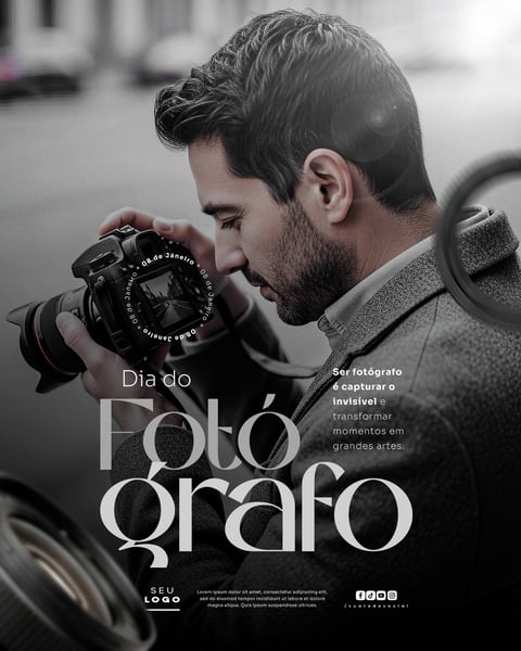 DIA DO FOTÓGRAFO 8 DE JANEIRO SOCIAL MEDIA PSD EDITÁVEL 5