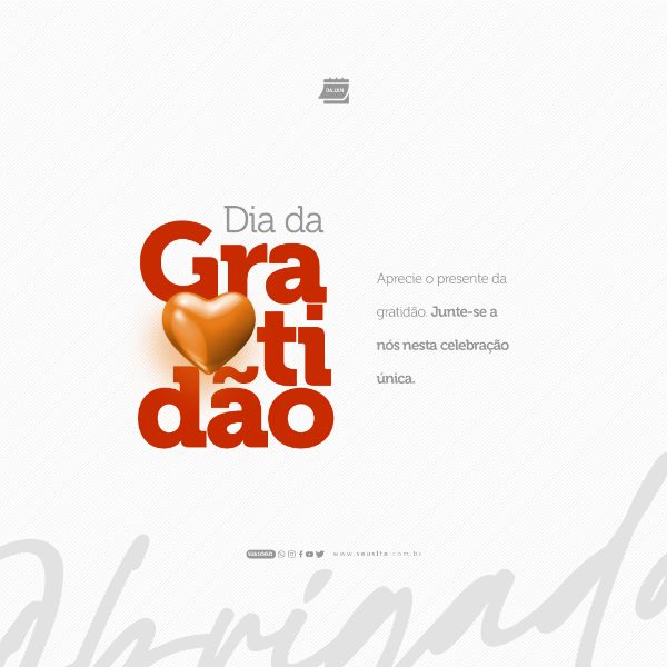 SOCIAL MEDIA - DIA DA GRATIDÃO - 06 DE JANEIRO