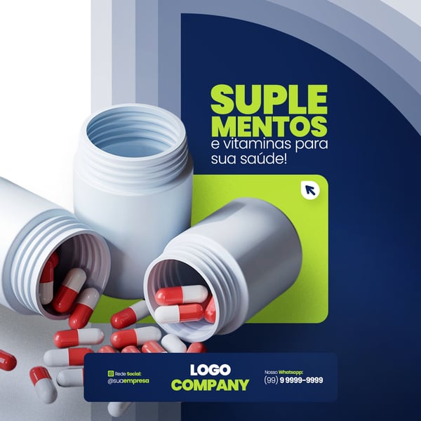 FARMÁCIA REMÉDIOS MEDICAMNETOS SOCIAL MEDIA PSD EDITÁVEL