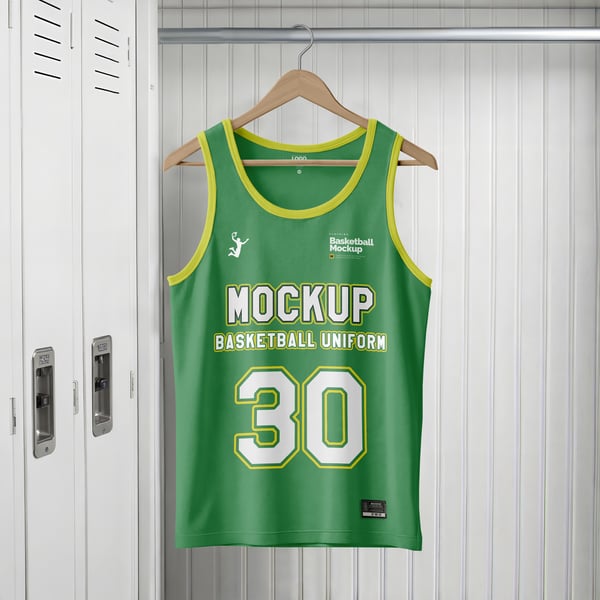 Regata de basquete PSD editável Mockup