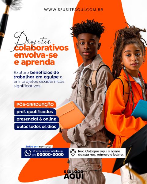 Feed |  Volta Às Aulas | Faculdade | Escola | Psd Editável