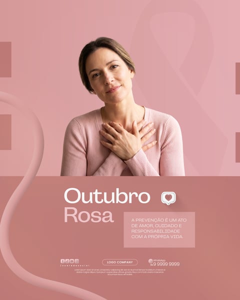 OUTUBRO ROSA CAMPANHA CONSCIENTIZAÇÃO CÂNCER MAMA SOCIAL MEDIA PSD EDITÁVEL 1