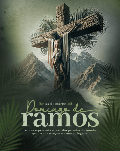 24 DE MARÇO - DOMINGO DE RAMOS SOCIAL MEDIA