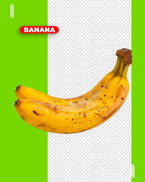 BANANA | FRUTAS | VERDURAS | LEGUMES | IMAGEM SEM FUNDO | PSD EDITÁVEL