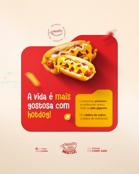 HOT DOG CARDÁPIO LANCHE CACHORRO QUENTE PROMOÇÃO HAMBURGUERIA LANCHONETE PSD EDITÁVEL