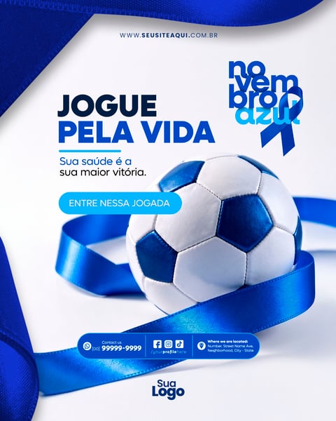 FEED NOVEMBRO AZUL SOCIAL MEDIA PSD EDITÁVEL 06