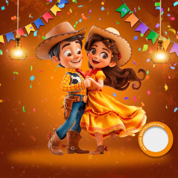 MASCOTES DE FESTA JUNINA MODELO 163