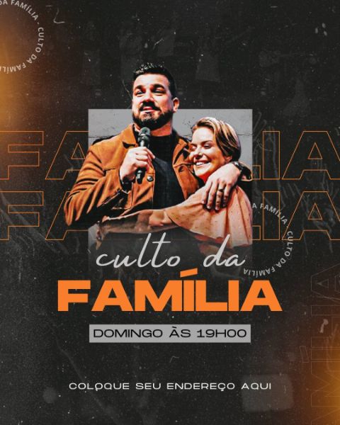 ARTE GOSPEL - CULTO DA FAMÍLIA - CANVA