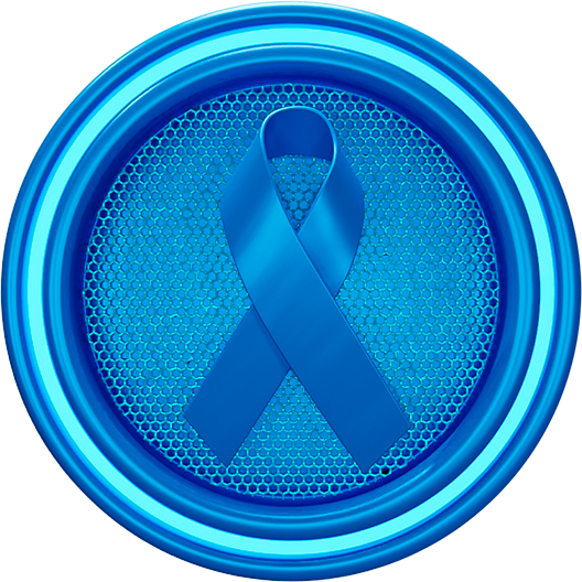 SELO 3D NOVEMBRO AZUL COMBATE AO CÂNCER DE PRÓSTATA NOVEMBRO AZUL VISTA FRONTAL