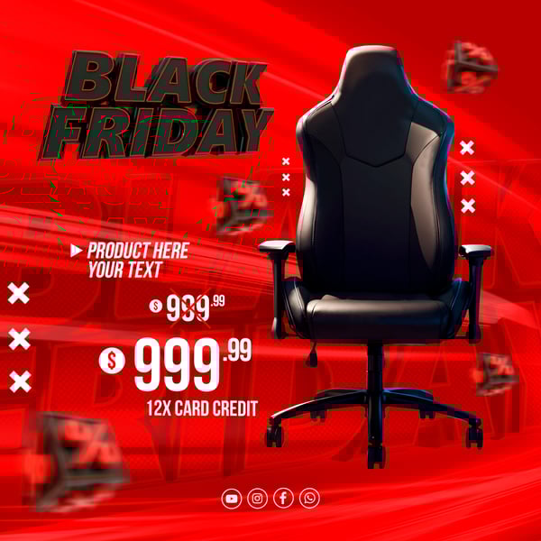 BLACK FRIDAY REDES SOCIAIS PSD EDITÁVEL