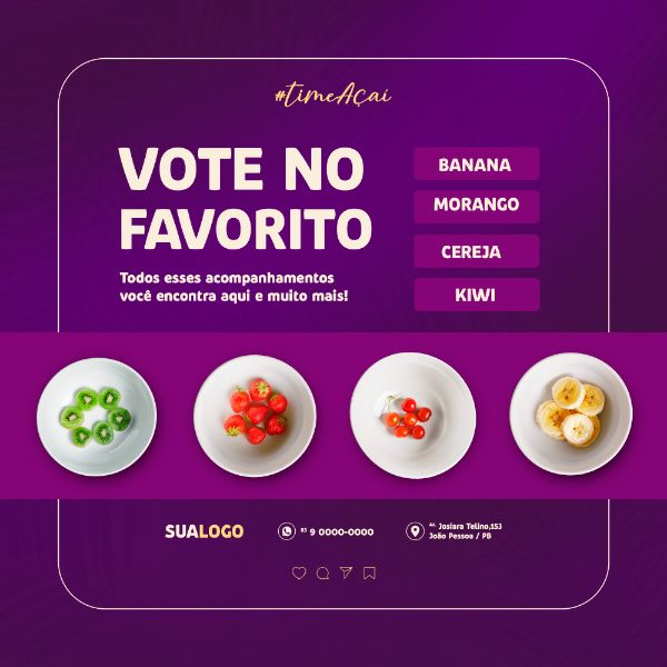 AÇAÍ AÇAITERIA SOCIAL MEDIA POST FEED