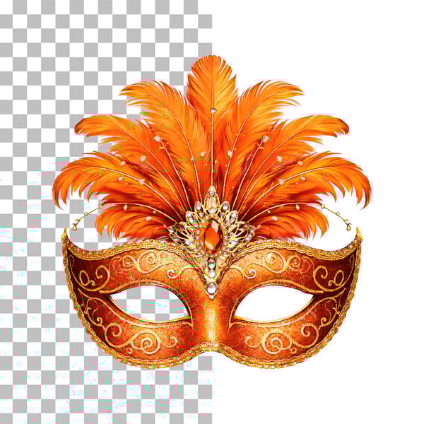 MÁSCARA DE CARNAVAL EM PNG TRANSPARENTE