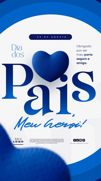 DIA DOS PAIS 09 DE AGOSTO STORY SOCIAL MEDIA PSD EDITÁVEL 4
