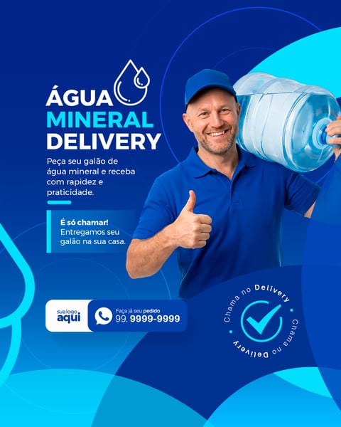 Social Media Distribuidora de Água Delivery