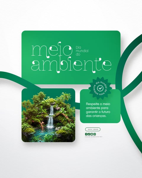 05 DE JUNHO - DIA MUNDIAL DO MEIO AMBIENTE SOCIAL MEDIA PSD EDITÁVEL