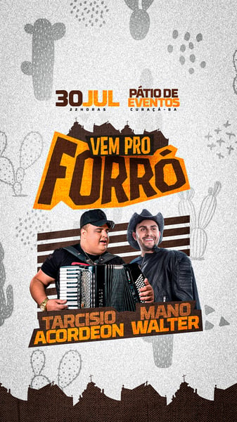 LLG FLYER EVENTO VEM PRO FORRÓ STORY PSD EDITÁVEL