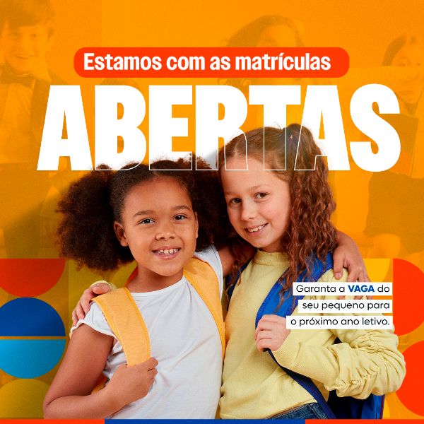 MATRÍCULAS ABERTAS SOCIAL MEDIA VOLTA À AULAS PSD EDITÁVEL