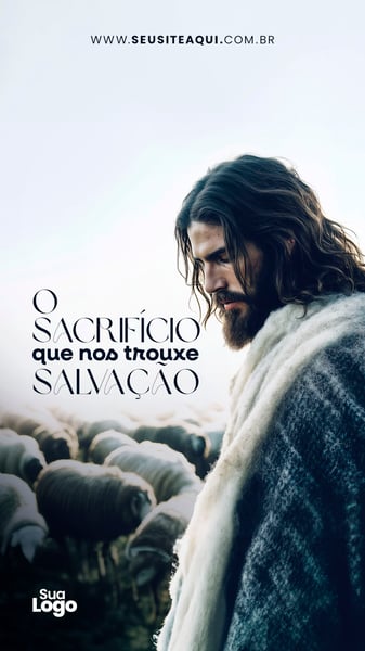 Story Feliz Páscoa, Jesus - Social Media