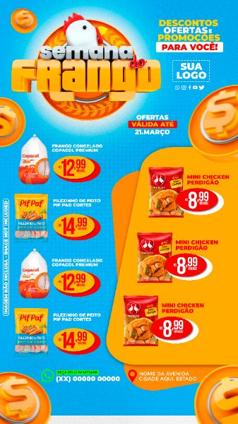 ENCARTE SEMANA DO FRANGO EDITÁVEL