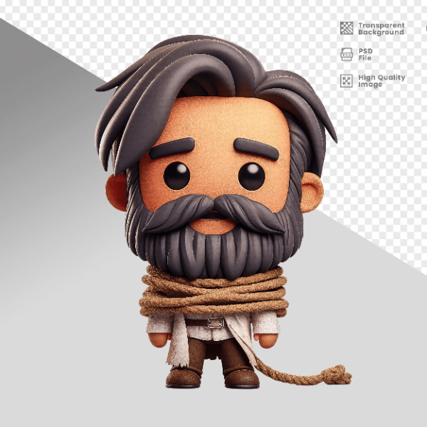 MASCOT 3D TIRADENTES  - 21  DE ABRIL DIA DE TIRADENTES