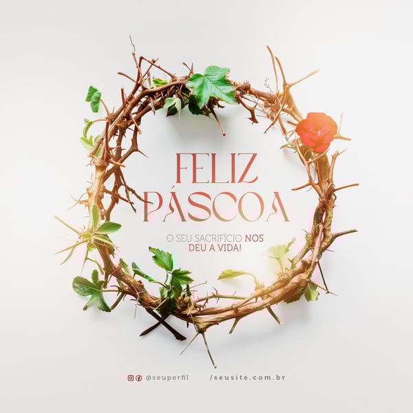 DWR FELIZ PASCOA NA SEMANA SANTA SOCIAL MEDIA PSD EDITAVEL 2
