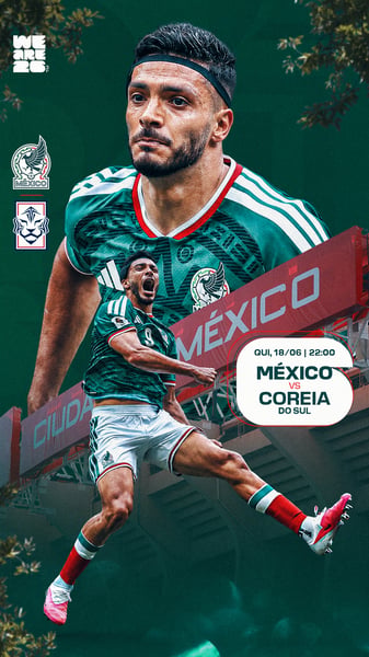 FLYER MATCHDAY RAUL JIMENES MÉXICO COPA 2026