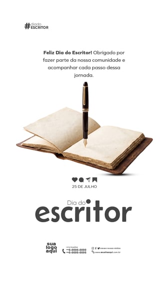 25 DE JULHO DIA DO ESCRITOR STORY 3