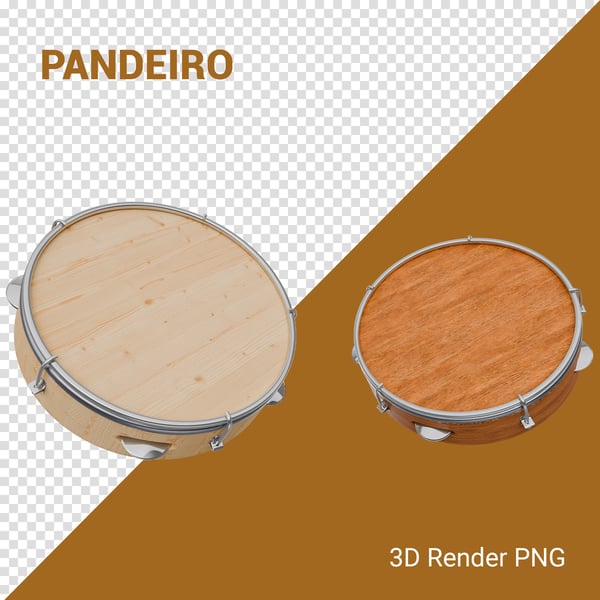 YZC PANDEIRO 3D RENDER PNG PARA COMPOSIÇÃO (17)