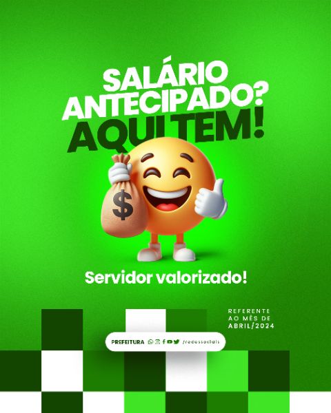 SOCIAL MEDIA - TÁ NA CONTA - SALÁRIO ANTECIPADO AQUI TEM