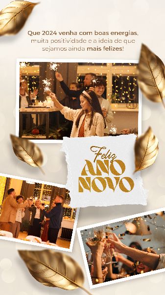 SOCIAL MEDIA - ANO NOVO FELIZ 2024 - NEW YEAR HAPPY 2024 - 25 STORY