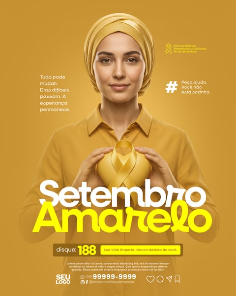 DIA MUNDIAL DE PREVENÇÃO AO SUICÍDIO 10 DE SETEMBRO SOCIAL MEDIA PSD EDITÁVEL ARTBOARD 2